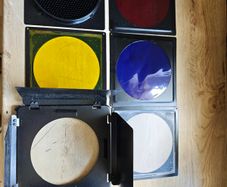 Barn doors, Honeycomb and Color gels.