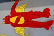 Wicked red dragon costume age 7-8 perfect condition