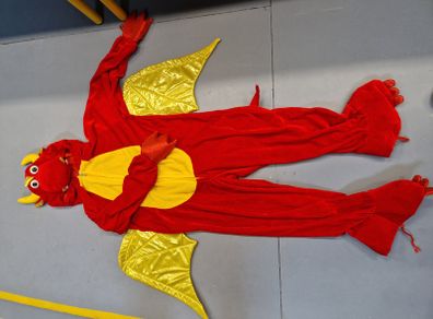 Wicked red dragon costume age 7-8 perfect condition