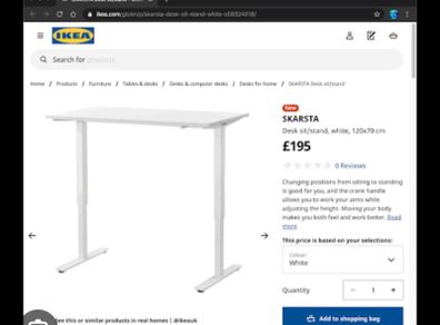 Ikea skarsta sit stand desk