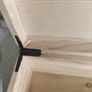 Natural STORAGE Wooden Box with Hinged Lid and Clasp Image 3