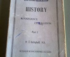 Old Irish school history book Published in Mayo Printed in Roscommon Ireland