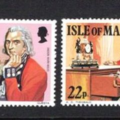1981 Isle of Man 150th Anniversary of Colonel Mark Wilks (1760-1831) Commemorative Stamps Mint Never Hinged (MNH)