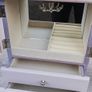Wooden armoire Jewellery organiser with drawers and photo frame doors Image 2