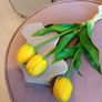 vase and faux tulips Image 4