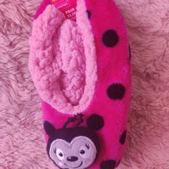 BNWT Primark Essentials Ladybug slipper socks size UK4-5.5 EU37-38.5 Age 11+ Free post