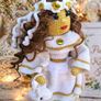 Beautiful Handmade Communion Doll  Crochet, Unique Keepsake Gift Image 5