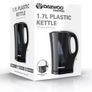 Daewoo Black Cordless Jug Kettle 2200 Watt Plastic Jug Kettle All New Stock Boxed Guaranteed Image 3