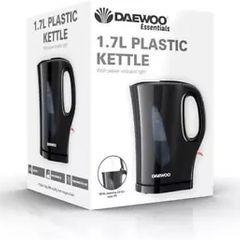 Daewoo Black Cordless Jug Kettle 2200 Watt Plastic Jug Kettle All New Stock Boxed Guaranteed