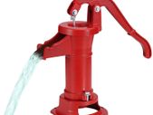 Antique Well Hand Pitcher Pump, 25 ft Maximum Lift, Cast Iron Manual Hand Water Pump with Ergonomic Handle G1-5/8