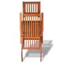 Outdoor Deck Chair with Footrest Solid Acacia Wood Image 5
