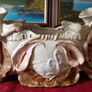 Circa 1897-1906 Collector's Piece Antique  Ernst Wahliss Depose EW Turn Wien Large Porcelain Centerpiece Vase / Jardiniere  Made In Austria Image 8