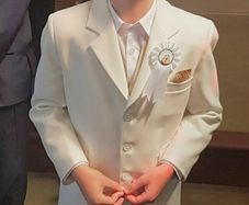 White Communion Suit Age 8-10
