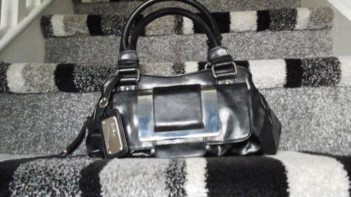 NEXT..Beautiful Black Bag with Four Compartments  (as new as used once!!)
