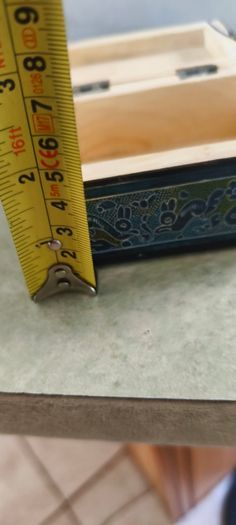 Mexican Stippled Folk Art Wood Trinket Box