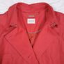 Eastex Coral Red Orange Belted Trench Coat 14UK/42EU Image 5