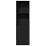 Narrow Bathroom Cupboard Black Image 4