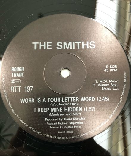 The Smiths - Girlfriend In A Coma 12" single (1987)
