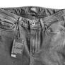 Paige Hoxton Ankle length Ripped Knee Distressed Straight Jeans in Washed Black 24 Image 9