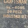 Vintage Craftsman Radius Gage Set precision Measuring Tool by Machinists and Metalworkers to check internal and external radius, Postage available or Collection Image 2