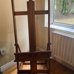 Meeden Adjustable dark wooden art easel