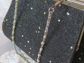 Small Black Debs Prom Wedding Evening Clutch Purse Bag Handbag