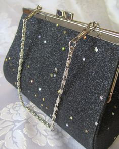Small Black Debs Prom Wedding Evening Clutch Purse Bag Handbag