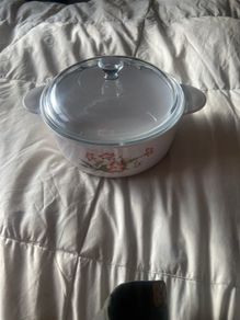 Antique Corningware Casserole Dish.