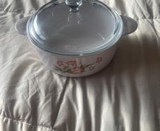 Antique Corningware Casserole Dish.