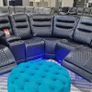 New Halifax Leather Electric Corner Recliner Sofa Image 5