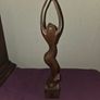 Vintage Carved Wooden Mermaid Statue Image 4
