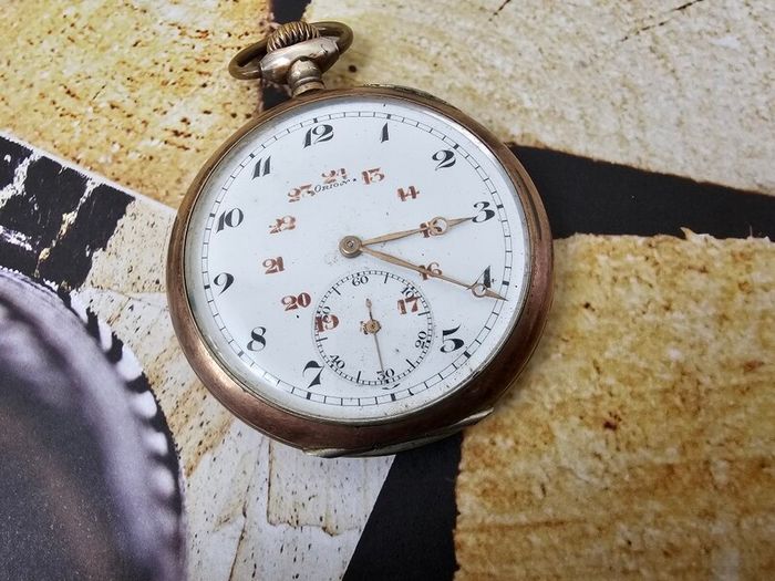 Antique Silver WW1 era Swiss Made Military Pocket Watch Orion 1910s