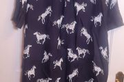 Hobbs viscose shirt dress pockets