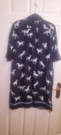 Hobbs viscose shirt dress pockets