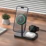 Hoco CQ12 Joyfull 3-In-1 Wireless Fast Charger With Light 15W Black Image 3