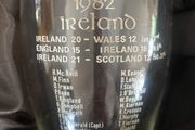 Vintage 1982 IRFU Triple Crown Commerative Glass