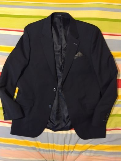 Benetti 3 Piece Tailored Navy Blue Suit