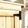 43 x 74cm Fir Wood Shed, with Metal Worktop - Natural Finish Image 7
