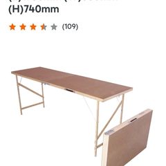 Foldable pasting table