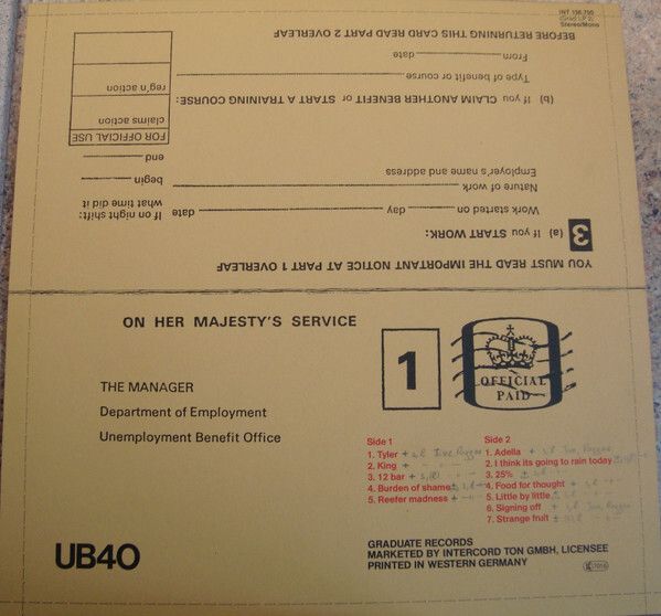 UB40  Signing Off German Press