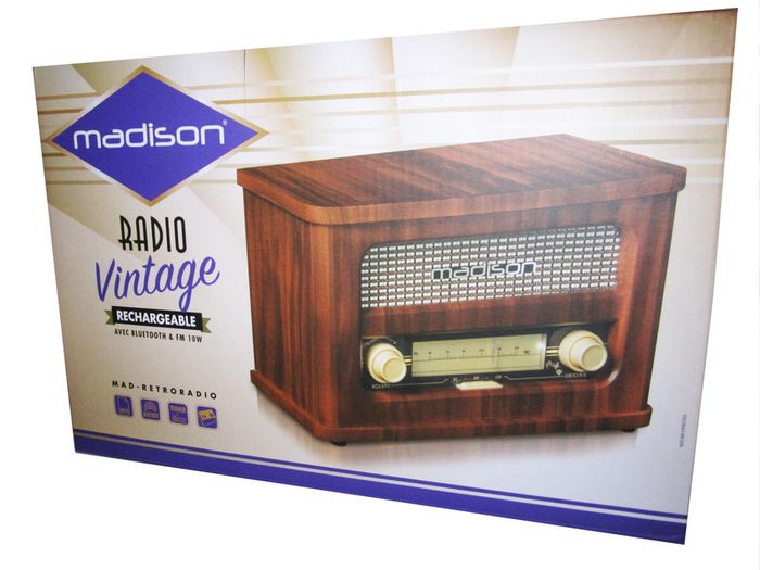 Nostalgia 30s Model Retro Vintage Look Portable Bluetooth Speaker Radio 10W