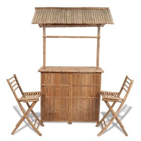 3 Piece Bistro Set Bamboo