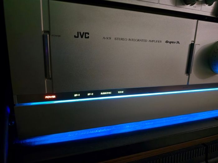 Jvc A-x9 Hi-end Power Amplifier New Capacitors Only One In Europe