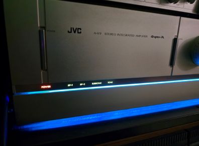 Jvc A-x9 Hi-end Power Amplifier New Capacitors Only One In Europe
