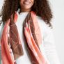 SAMOON.   SALE New Scarf from Samoon in shades of Coral, mocha and off white Image 5