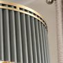Luxury 3-Light Pendant ,Chandelier. Grey & Brushed Gold Image 6