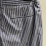 iblues brand which is a part of max mara group brand pinstripe 100% cotton fabric in a French navy and off white colour  BRAND NEW Image 5
