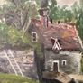 Vintage French Oil Painting On Canvas, Original Mid Century Impressionist European Landscape, Signed Ballet No 15 Paysage, Image 9
