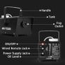 Party Smoke Machine with Wireless Remote Control,500W Smoke Machine,Compact Fog Machine,Powerful Party Smoke Machine for Fog Mist Effects,2000CFM Fog,for Parities Weddings Holidays Halloween Image 3