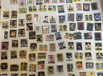 panini football stickers vintage